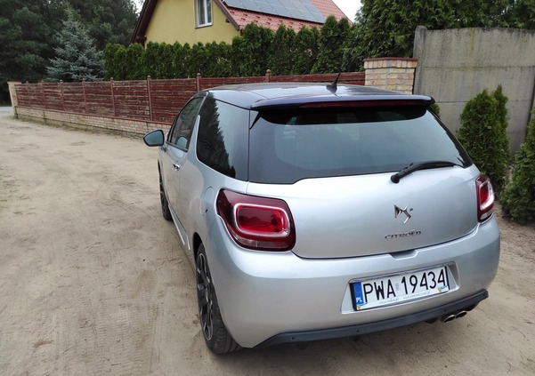 Citroen DS3 cena 21900 przebieg: 156832, rok produkcji 2013 z Wągrowiec małe 56